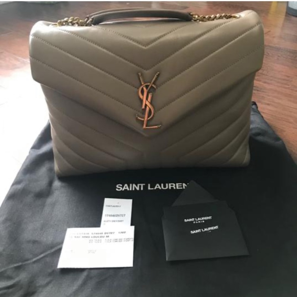Saint Laurent Medium LouLou Dusty Grey